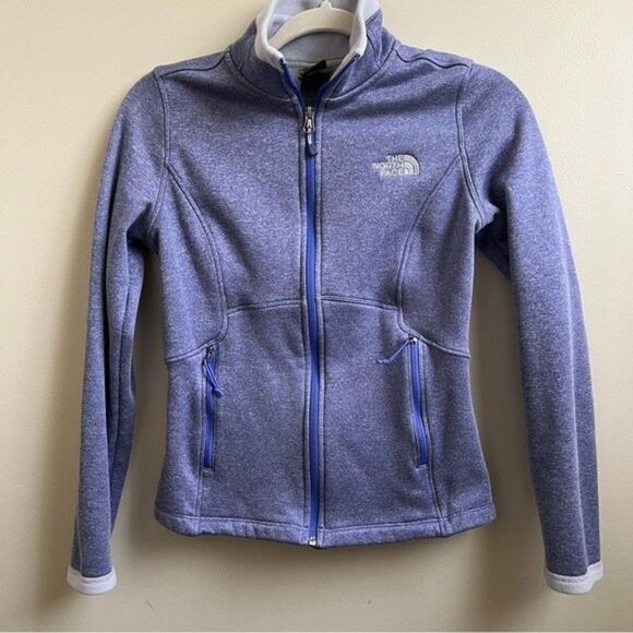 The North Face Zip Up purple sweater jacket XS - Picture 5 of 6